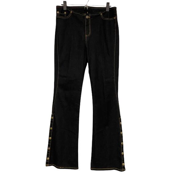 Vintage Jiss Womens Size XL Stretch Denim Y2K Low Rise Unique Pocket Jeans - Picture 1 of 8